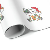 Katten met kerstwinterdieren cadeaupapier (Rol Hoek)