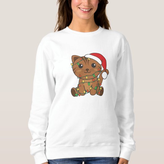 Katten met kerstwinterdieren trui (Voorkant)