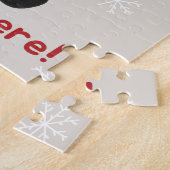 Katten met kerstwintersneeuw Jigzaag Puzz Legpuzzel (Zijkant)