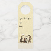 Katten Met Kittens Die Rechtop Lopen In Sneeuw Par Flessenhanger (Voorkant)