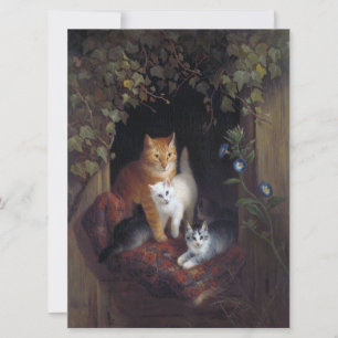 Katten met Kittens Gefeliciteerd