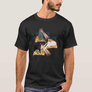 Katten met laserogen ik kat met keukenlaserruimte t-shirt