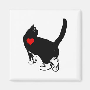 Katten met liefde magneet