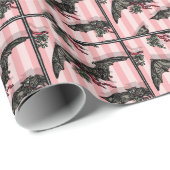 Katten met Mistletoe - Pop Gothic Holiday Cadeaupapier (Rol Hoek)