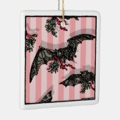 Katten met Mistletoe - Pop Gothic Holiday Keramisch Ornament (Rechts)