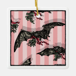 Katten met Mistletoe - Pop Gothic Holiday Keramisch Ornament