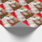 Katten met muffler en Santa hat Cadeaupapier (Hoek)