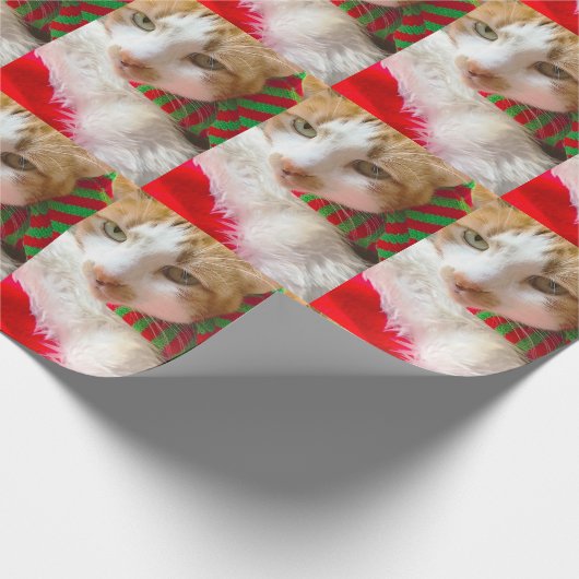 Katten met muffler en Santa hat Cadeaupapier (Hoek)