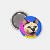 Katten Met Opvallende Ogen Magneet (Voorkant / Achterkant)