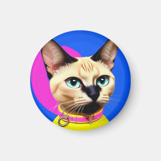 Katten Met Opvallende Ogen Magneet (Voorkant)