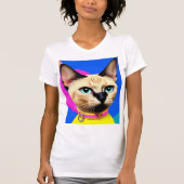 Katten Met Opvallende Ogen T-shirt (Voorkant)