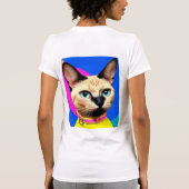 Katten Met Opvallende Ogen T-shirt (Achterkant)