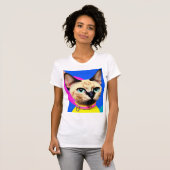 Katten Met Opvallende Ogen T-shirt (Voorkant volledig)