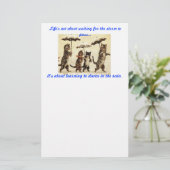 katten met paraplu ' s in het briefpapier van de r (Staand voorkant)