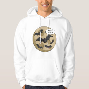 Katten met partij op volle maan hoodie