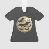 Katten met partij op volle maan ornament (achterkant)