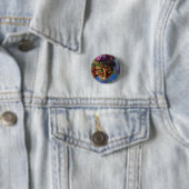 katten met pet ronde button 3,2 cm (In situ)