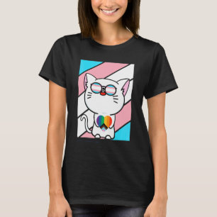 Katten Met Pride Transgender Hart Vlag Lgbtq Trots T-shirt