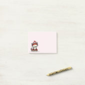 Katten met rode liefdesharten Schattig en grappig Post-it® Notes (Op bureau)