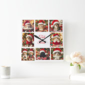 Katten met rode Petten / Schattige / wandklok (Huis)