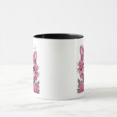 Katten met Roze Rozen Koffiemok Mok (Midden)