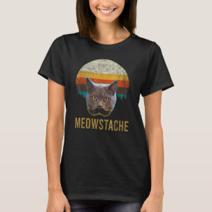 Katten met snor Meowstache T-shirt