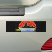 Katten met sterren bumpersticker (Op auto)