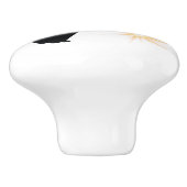 Katten met sterspringen, midden-eeuwse katten keramische knop (Zijkant)