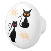 Katten met sterspringen, midden-eeuwse katten keramische knop (Rechts)