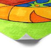 Katten met stijgingen in Talavera Vase Poster (Hoek)