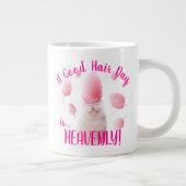 Katten met suikerspin haar grote koffiekop (Rechts)