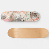 Katten met Vlinders Roze en Pastels Persoonlijk Skateboard (Horizontaal)