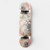 Katten met Vlinders Roze en Pastels Persoonlijk Skateboard (Voorkant)