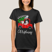 Katten met xmas Shirt Tree op Red Truck Cat Kerstm (Voorkant)