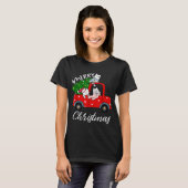 Katten met xmas Shirt Tree op Red Truck Cat Kerstm (Voorkant volledig)