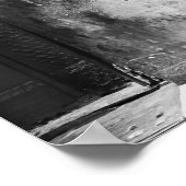 Katten met zonnebril, zwart en wit  poster (Hoek)