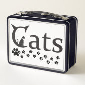 katten Metalen Lunchbox (Achterkant)