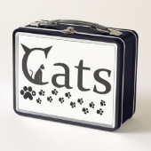 katten Metalen Lunchbox (Voorkant)