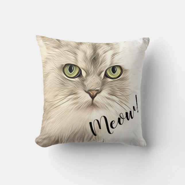 Katten Miauw Accent Kussen (Voorkant)