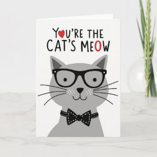 Katten Miauw Valentijnskaart Kaart