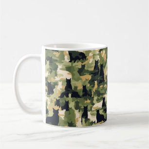 Katten militaire camouflage koffiemok