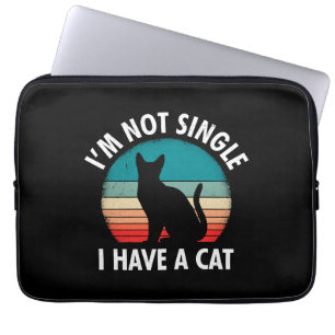 Katten moeder Ik ben geen alleenstaande vrouw Laptop Sleeve