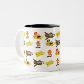 Katten mok Herhaal cartoon (Voorkant links)