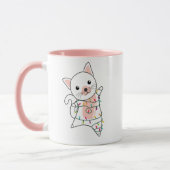 Katten Mok met kerstwinter winterdieren (Links)
