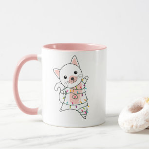 Katten Mok met kerstwinter winterdieren
