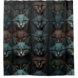 Katten Mooie Dark Emo Gothic liefhebbers Douchegordijn