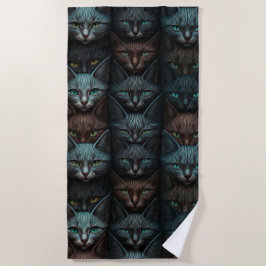 Katten Mooie Dark Emo Gothic liefhebbers Strandlaken