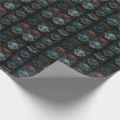 Katten Mooie Donkere Custom liefhebbers Personalis Cadeaupapier (Hoek)