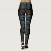 Katten Mooie Donkere Custom liefhebbers Personalis Leggings (Achterkant)