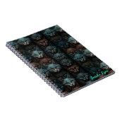 Katten Mooie Donkere Custom liefhebbers Personalis Notitieboek (Rechterzijde)